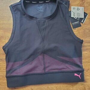 Women's Small Puma Eversculpt Fitted Athletic Tank Top, Black